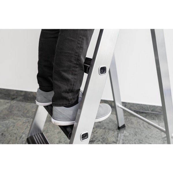 Günzburger Steigtechnik Nachrüstsatz clip-step relax für Stufen-Stehleiter beidseitig begehbar GFK/Alu 22 Trittauflagen