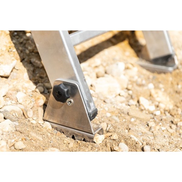 Günzburger Steigtechnik Stufen-Baugrubenleiter 4 Stufen inkl. Handläufe