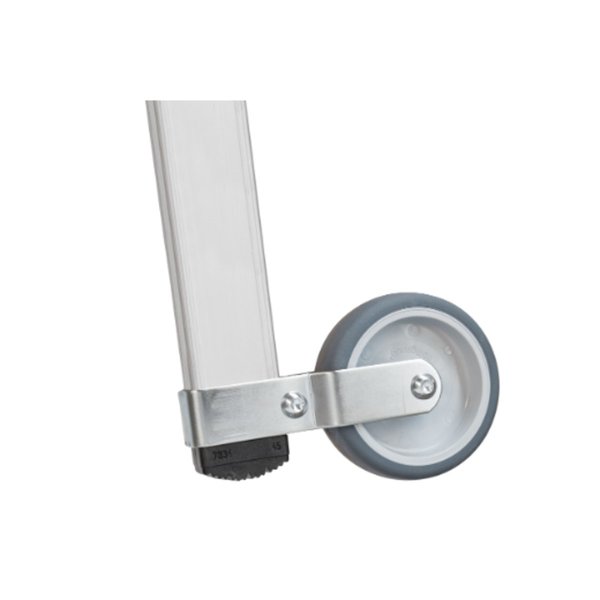 Hymer Plattformleiter mit Kipprollen und langem Handlauf 6