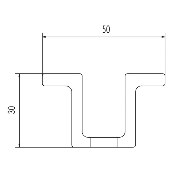 Hailo Professional Steigschutzschiene H50, Edelstahl L=1,68m