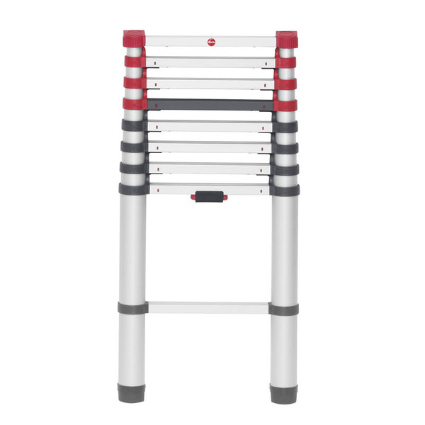Hailo T80 FlexLine Aluminium Sicherheits-Teleskopleiter, 9 Sprossen