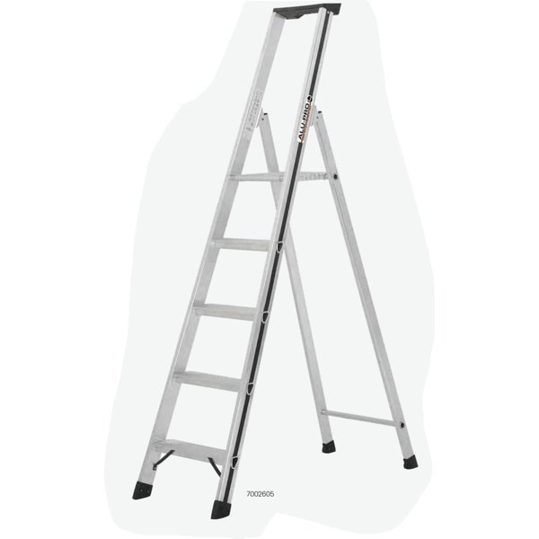 Hymer ALU-PRO Stufenstehleiter mit Plattform, einseitig begehrbar 3