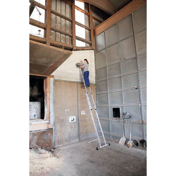 Günzburger Steigtechnik Sprossen-Schiebeleiter 2-teilig ohne Traverse 2x20 Sprossen