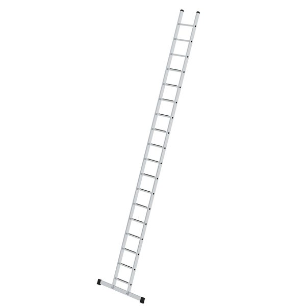 Günzburger Steigtechnik Sprossen-Anlegeleiter SprossenSafe R 13 mit Standard-Traverse 18 Sprossen