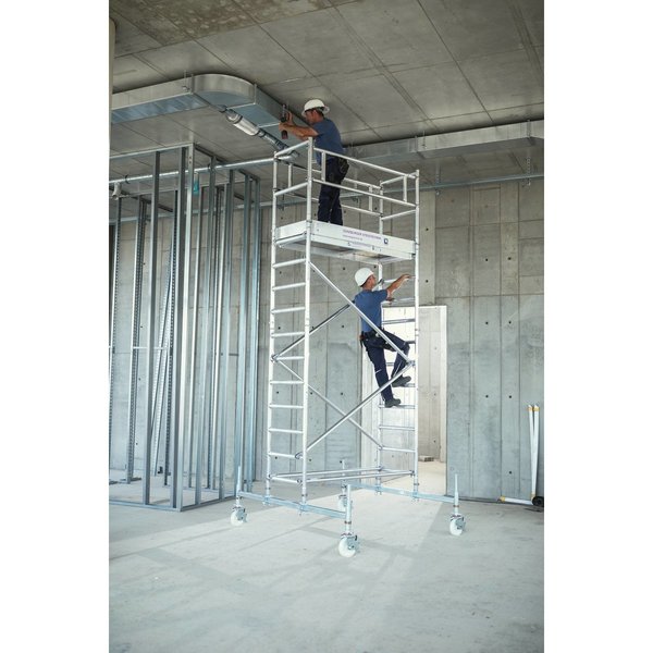 Günzburger Steigtechnik Rollgerüst 0,75 x 1,80 m Plattformhöhe 2,35 m