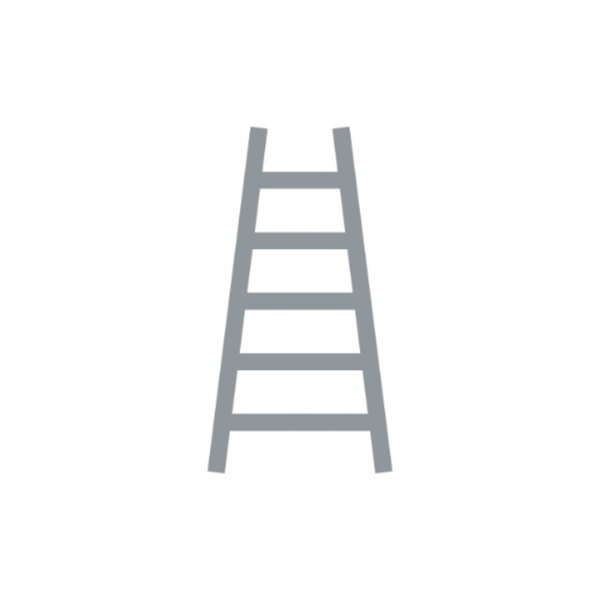 Hymer Sprossenstehleiter, beidseitig begehbar 2x6