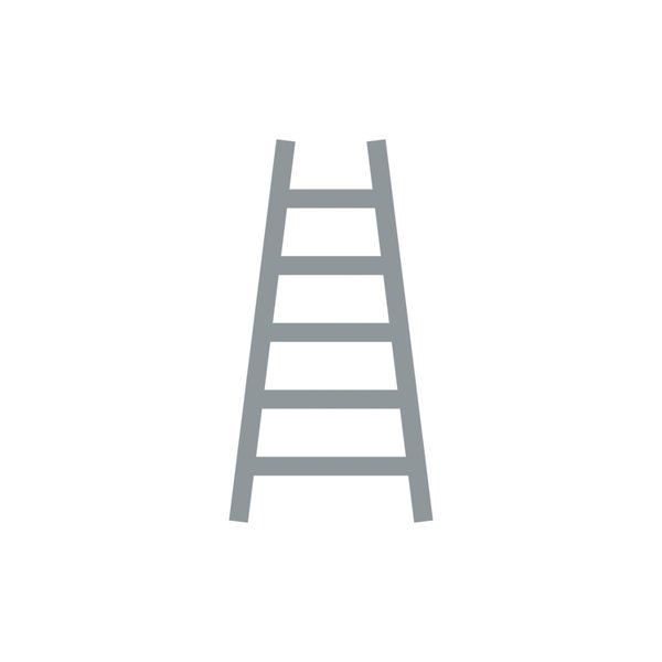 Hymer Sprossenstehleiter, beidseitig begehbar 2x6