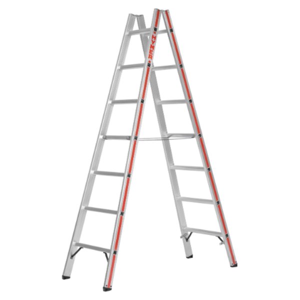 Hymer Sprossenstehleiter, beidseitig begehbar 2x7