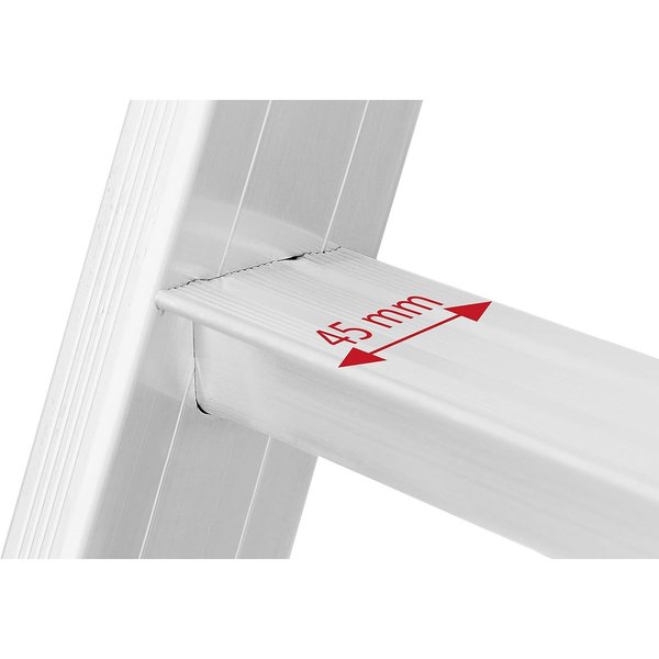 Hymer Einhänge-Schiebeleiter 2x8 mit beidseitigem Handlauf