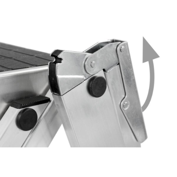 Hymer Sicherheitstreppe mit Gummibelag und Bügel 3 Stufen