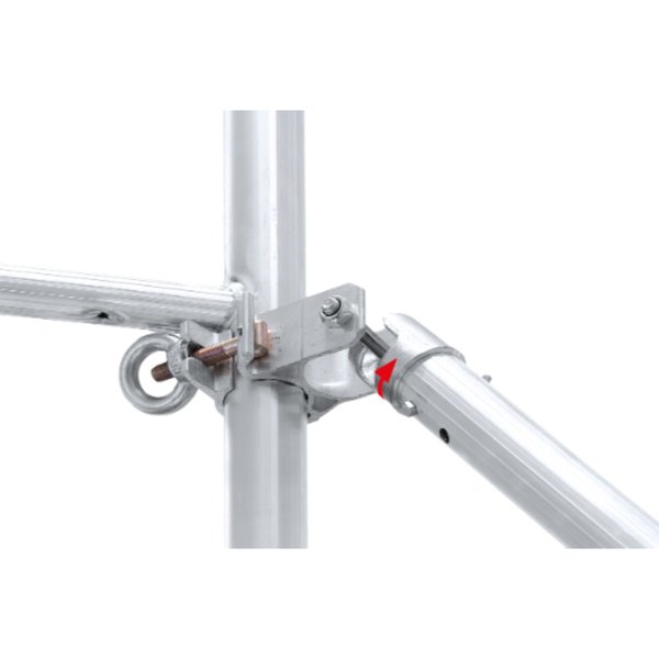 Hymer Fahrgerüst mit Ausleger Bühnenlänge 2,45 m, Rahmenteilbreite 0,80 m, Reichhöhe 13,40 m