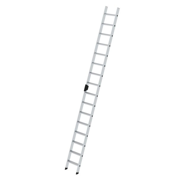 Günzburger Steigtechnik Stufen-Anlegeleiter ohne Traverse 16 Stufen