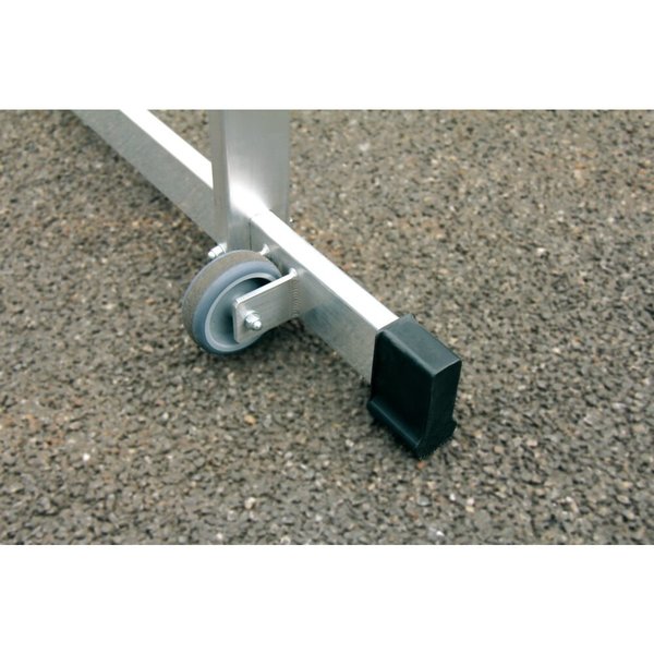 Günzburger Steigtechnik Plattformleiter mit Rollen 6 Stufen