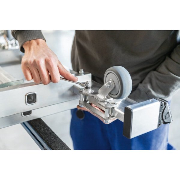 Günzburger Steigtechnik Nachrüstsatz 'roll-bar' passend für Nachrüst-Traverse aus Aluminium oder GFK