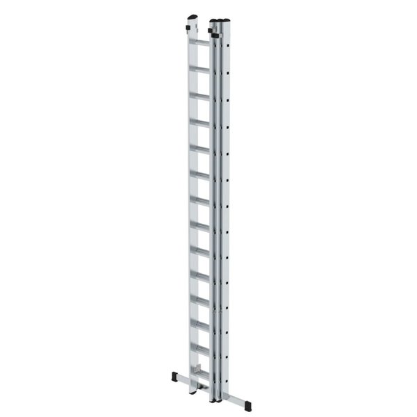 Günzburger Steigtechnik Sprossen-Schiebeleiter 3-teilig mit Standard-Traverse 3x14 Sprossen