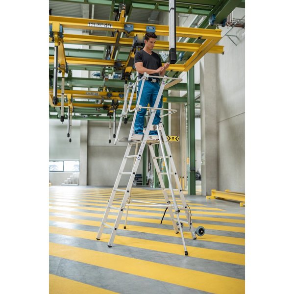 Günzburger Steigtechnik Plattformleiter FlexxStep 6 Sprossen