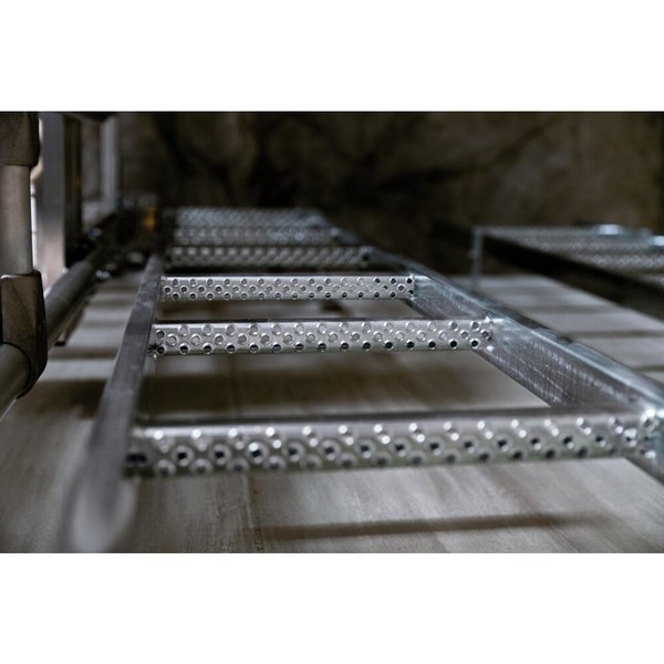 Günzburger Steigtechnik Schachtleiter Edelstahl V4A 300mm Lichte Weite 4 Sprossen