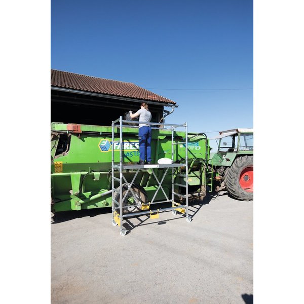 Günzburger Steigtechnik Klappgerüst 0,75x1,80m mit Ausbaueinheit Plattformhöhe 1,55 m