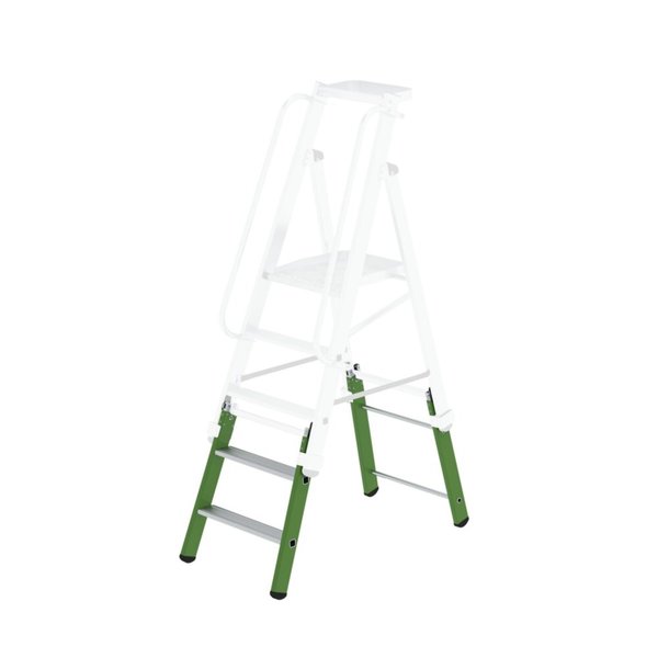 Günzburger Steigtechnik Einsteckteil für Plattformleiter steckbar plus 2 Stufen