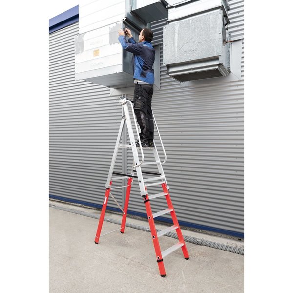 Günzburger Steigtechnik Einsteckteil für Plattformleiter steckbar plus 5 Stufen