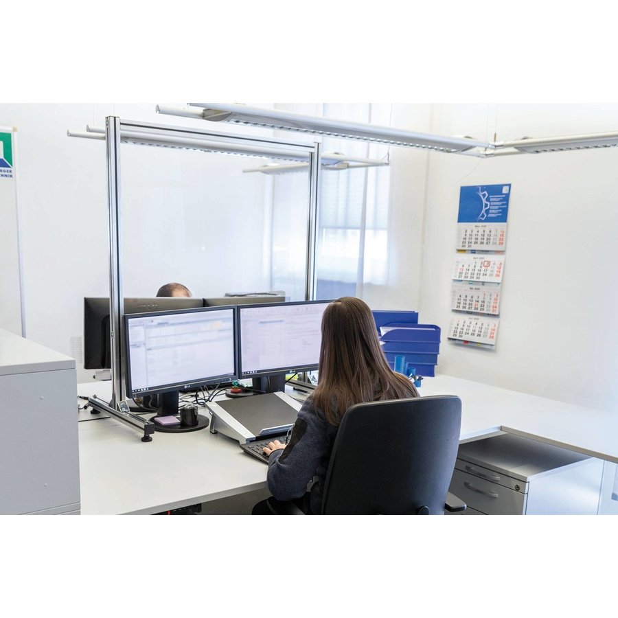 Günzburger Steigtechnik Trennwand aus Plexiglas Typ 1