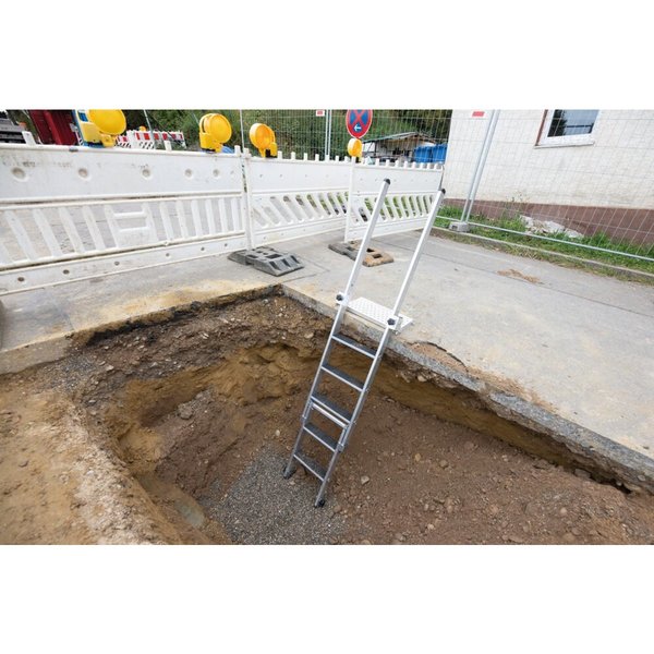 Günzburger Steigtechnik Stufen-Baugrubenleiter-Einsteckteil 2 Stufen