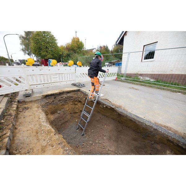 Günzburger Steigtechnik Stufen-Baugrubenleiter 4 Stufen