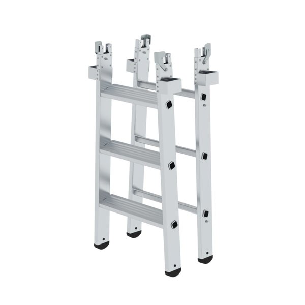 Günzburger Steigtechnik Einsteckteil Stufen-Stehleiter beidseitig begehbar 3 Stufen (Satz = 2 Stück)