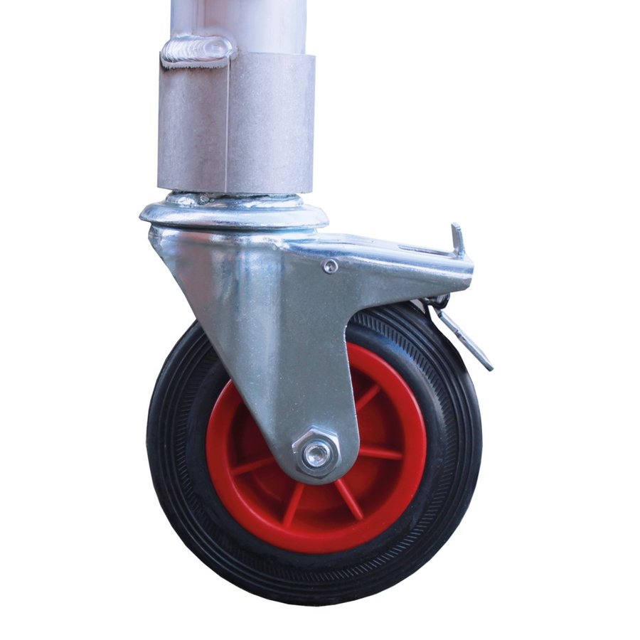 Alumexx RED-Line - Fahrgerüst/Faltgerüst Arbeitshöhe bis 3m, Plattform ohne Luke