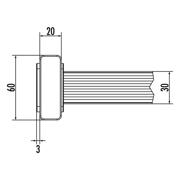 Hailo Professional Schachtleiter LW 300 mm/ L = 560 mm 2 Sprossen, GFK