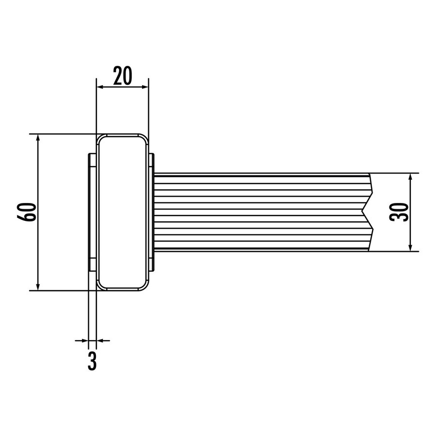 Hailo Professional Schachtleiter LW 300 mm/ L = 560 mm 2 Sprossen, GFK