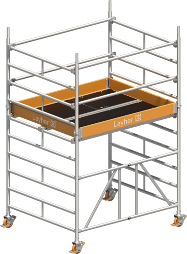 Layher Faltgerüst - Zifa 150, 1,50x1,80 m Arbeitshöhe bis 3,61 m
