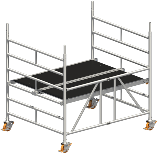 Layher Faltgerüst - Zifa 150, 1,50x1,80 m Arbeitshöhe bis 2,86 m