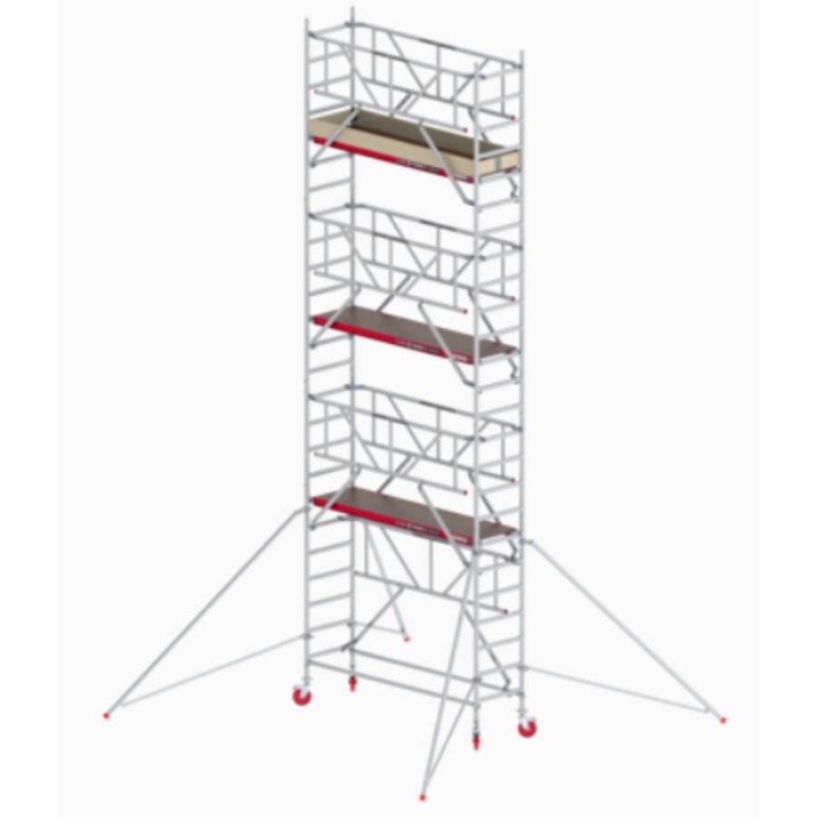 Altrex RS TOWER 41, Holzplattform 0,75m x 1,85m, Safe-Quick Arbeitshöhe 8.2m