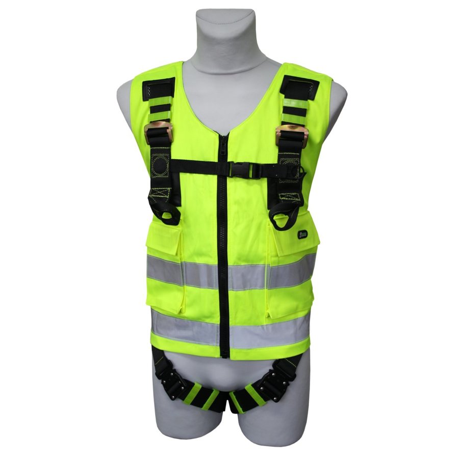 FUNCKE Auffanggurt Warnweste gelb