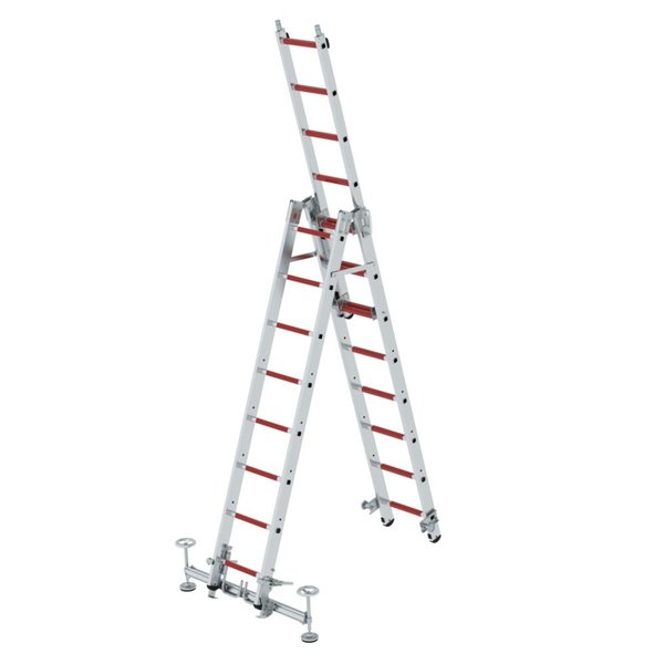 Günzburger Steigtechnik Fußverbreiterung Multifunktionsleiter verstellbar DIN EN 1147
