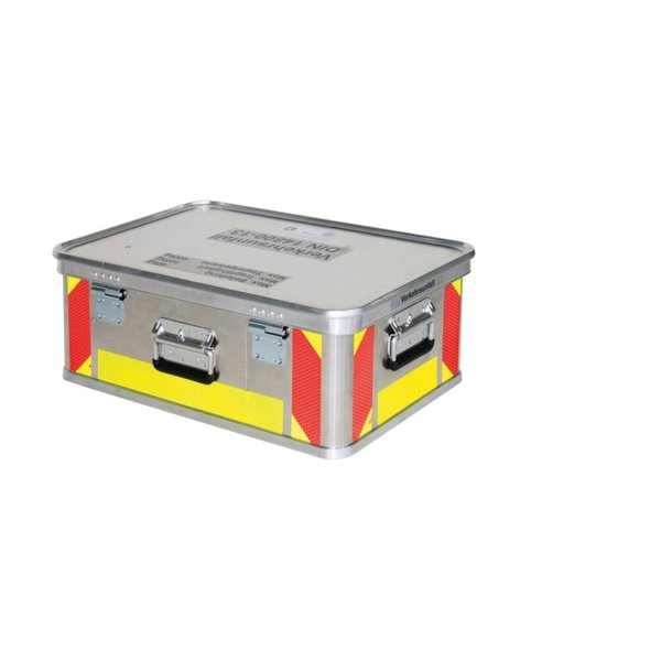 Günzburger Steigtechnik Markierungs-Set Transportkiste mittel fluoreszierend gelb/rot