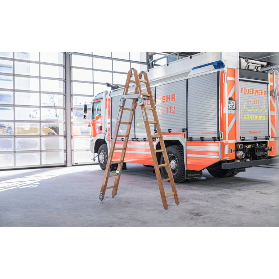 Günzburger Steigtechnik Steckleiter-Unterteil Holz DIN EN 1147