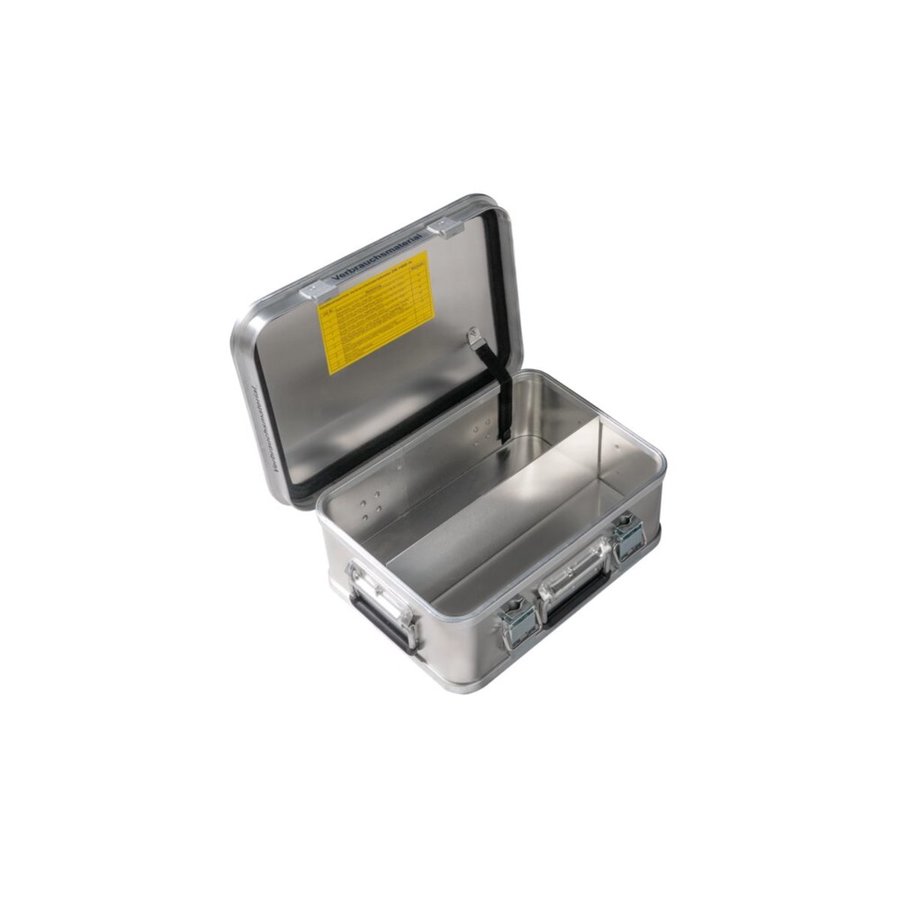 Günzburger Steigtechnik Kasten mit Trennsystem und Beschriftung "Verbrauchsmaterial" Größe 4