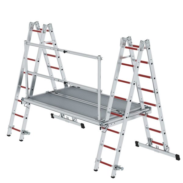 Günzburger Steigtechnik Rettungs- und Arbeitsplattform Multifunktionsleiter DIN EN 1147