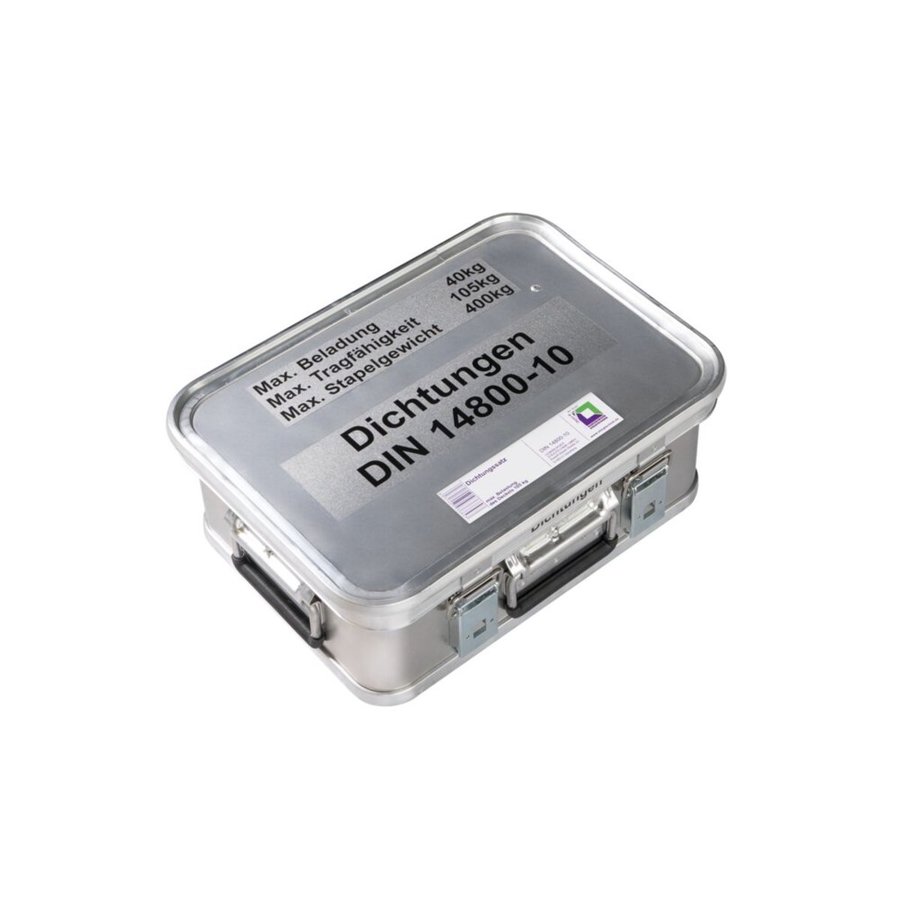 Günzburger Steigtechnik Kasten mit Trennsystem und Beschriftung "Dichtungssatz" Größe 4