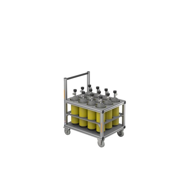 Günzburger Steigtechnik Transportwagen Atemluftflaschen ohne Erhöhung