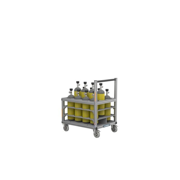 Günzburger Steigtechnik Transportwagen Atemluftflaschen gestuft