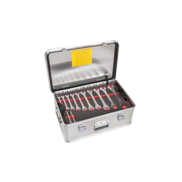 Günzburger Steigtechnik Kasten mit Einlagen und Inhalt "Werkzeugsatz Metall 1" Größe 3