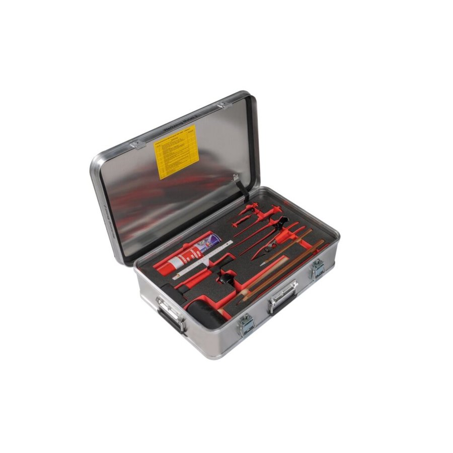 Günzburger Steigtechnik Kasten mit Einlagen und Inhalt "Werkzeugsatz Metall 2" Größe 3