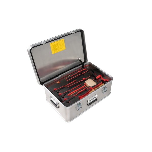 Günzburger Steigtechnik Kiste mit Einlagen und Inhalt "Werkzeugsatz Holz" Größe 3