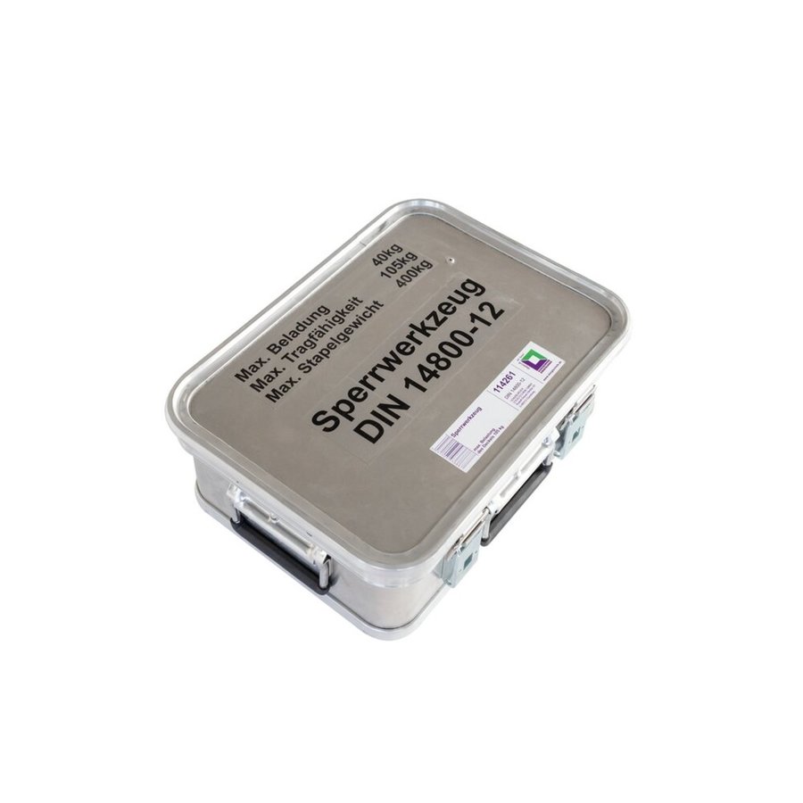 Günzburger Steigtechnik Kasten mit Einlagen und Inhalt "Sperrwerkzeug" Größe 4