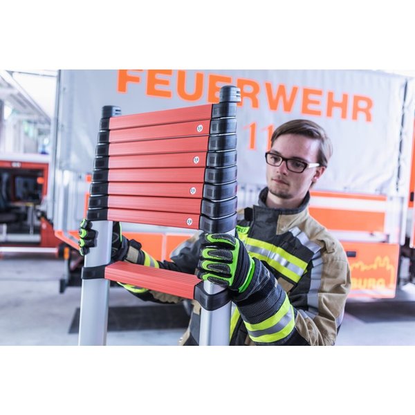 Günzburger Steigtechnik Teleskopleiter Rescue Line schwarz DIN EN 1147