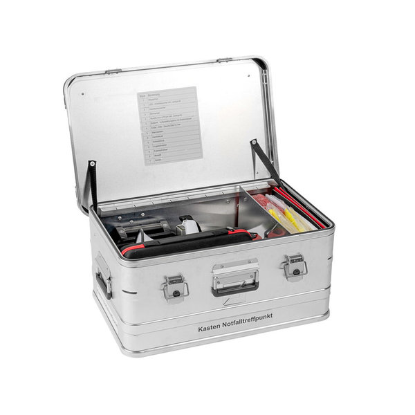 Günzburger Steigtechnik Kasten mit Inhalt "Notfalltreffpunkt"