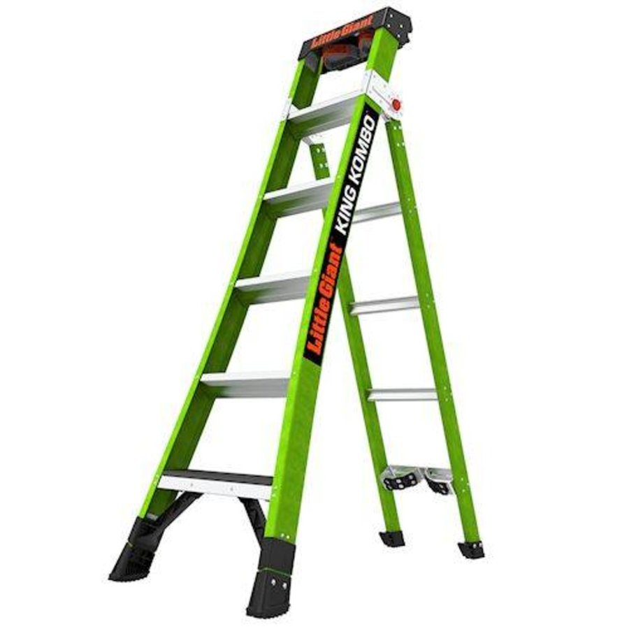 Little Giant KING KOMBO INDUSTRIAL 6' FIBERGLASS W/GROUND CUE EN